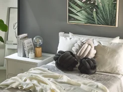 Clearance Beliani Cuscino decorativo MALNI Velluto Tinta unita Nero