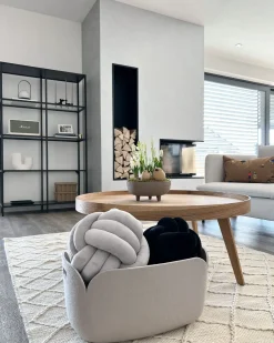 New Beliani Cuscino decorativo MALNI Velluto chiaro Tinta unita Grigio