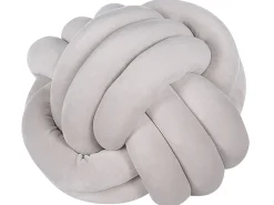 New Beliani Cuscino decorativo MALNI Velluto chiaro Tinta unita Grigio