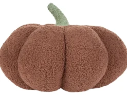 Hot Beliani Cuscino decorativo MUNCHKIN Bouclé 35 x 35 cm Marrone Tinta unita Marrone Verde
