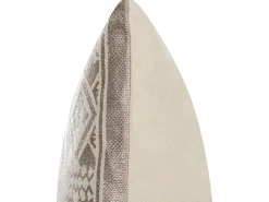 Hot Beliani Cuscino decorativo OUJDA Cotone 50 x 50 cm Trama geometrica Oro rosa