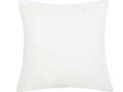 Hot Beliani Cuscino decorativo PEPEROMIA Cotone 45 x 45 cm Bianco Trama di piante Bianco Giallo Grigio Verde