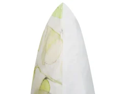 Hot Beliani Cuscino decorativo PEPEROMIA Cotone 45 x 45 cm Bianco Trama di piante Bianco Giallo Grigio Verde