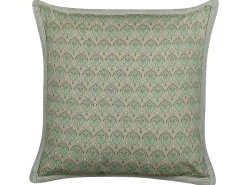 Best Beliani Cuscino decorativo PICTUS Velluto 45 x 45 cm Trama di piante Verde