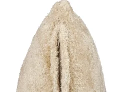 New Beliani Cuscino decorativo PILEA Finta pelliccia 45 x 45 cm Tinta unita Beige