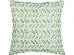 Clearance Beliani Cuscino decorativo PRUNUS 45 x 45 cm Verde Trama astratta Bianco Verde