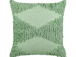 Hot Beliani Cuscino decorativo RHOEO Cotone 45 x 45 cm chiaro Verde