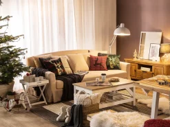 Best Beliani Cuscino decorativo HELLEBORE Rosso