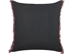 Outlet Beliani Cuscino decorativo RUTA Velluto 45 x 45 cm Multicolore Trama floreale Nero Multicolore