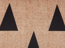 Sale Beliani Cuscino decorativo SEBES Velluto 45 x 45 cm Beige Trama astratta Beige Nero