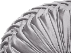 Discount Beliani Cuscino decorativo UDALA Velluto 40 x 40 cm Tinta unita Grigio