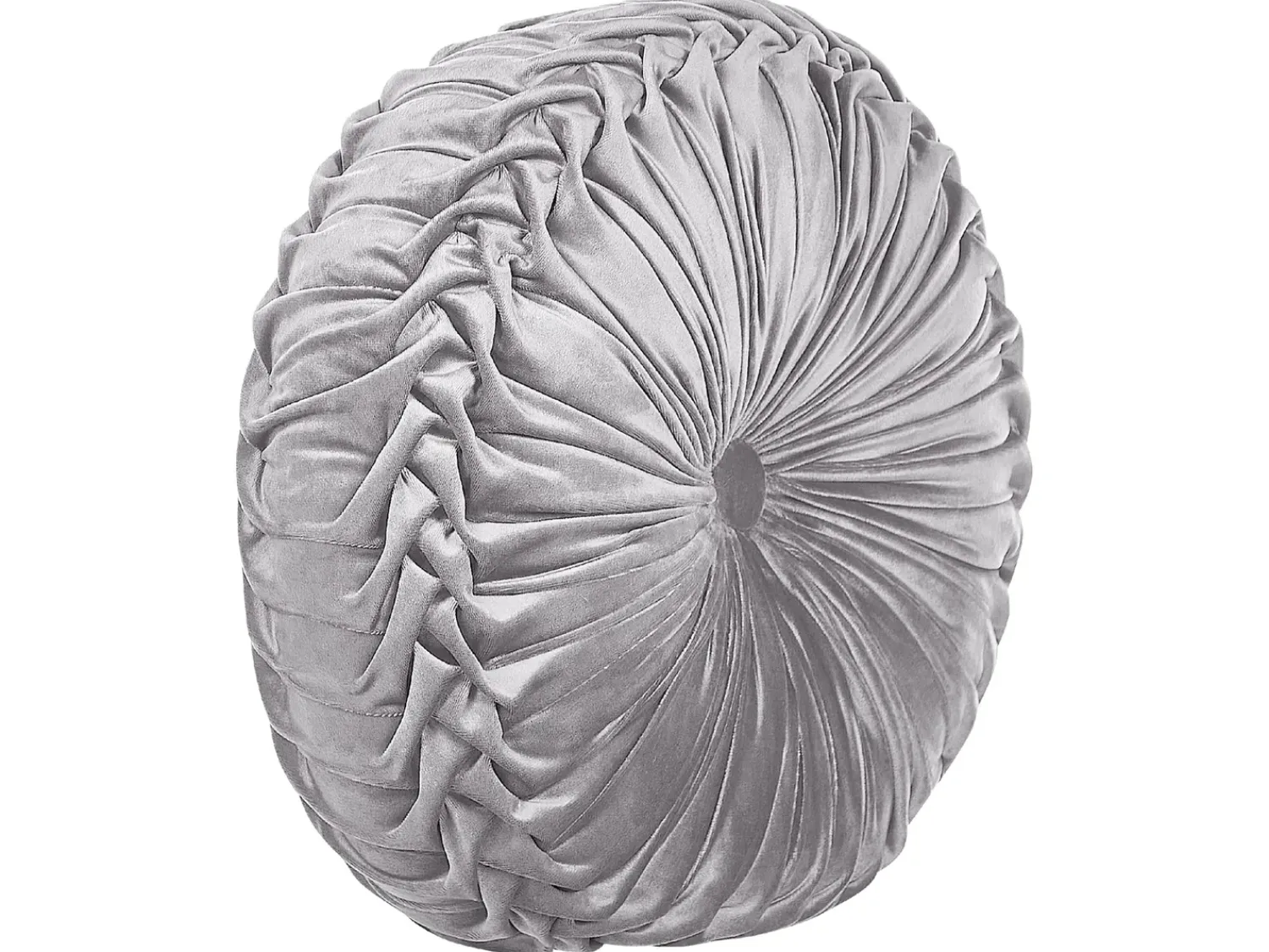 Discount Beliani Cuscino decorativo UDALA Velluto 40 x 40 cm Tinta unita Grigio