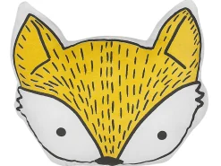 Clearance Beliani Cuscino decorativo VADODARA Cotone 50 x 40 cm Giallo Volpe Bianco Giallo Nero