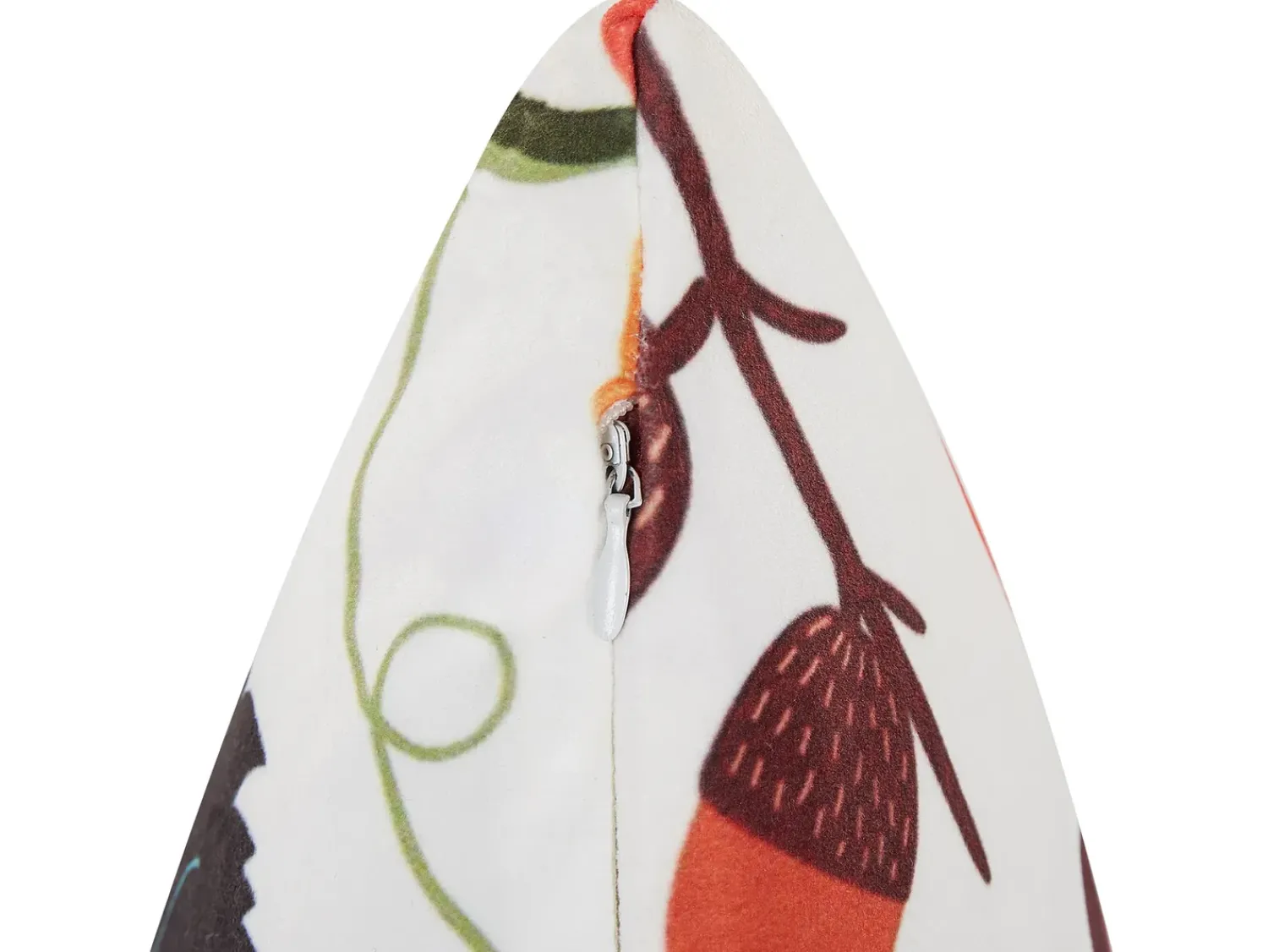 Sale Beliani Cuscino decorativo VISCARIA Velluto 45 x 45 cm Trama di piante Multicolore