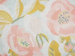 Online Beliani Cuscino decorativo ZAHRIYE 45 x 45 cm Rosa Trama floreale Rosa Blu Verde
