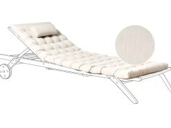 Best Beliani Cuscino per sdraio CESANA PREMIUM 192 x 56 cm chiaro Beige
