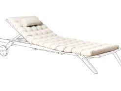 Best Beliani Cuscino per sdraio CESANA PREMIUM 192 x 56 cm chiaro Beige