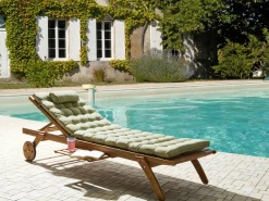 Hot Beliani Cuscino per sdraio CESANA PREMIUM 192 x 56 cm chiaro Verde
