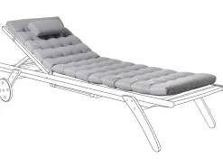 Hot Beliani Cuscino per sdraio CESANA PREMIUM 192 x 56 cm chiaro Grigio
