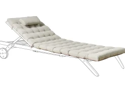 Clearance Beliani Cuscino per sdraio CESANA PREMIUM 192 x 56 cm Tortora Beige