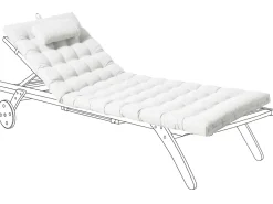 Clearance Beliani Cuscino per sdraio CESANA PREMIUM 192 x 56 cm sporco Bianco