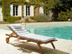 Clearance Beliani Cuscino per sdraio CESANA PREMIUM 192 x 56 cm sporco Bianco