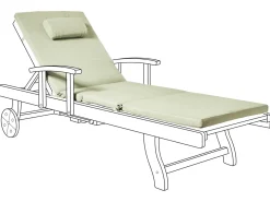 Hot Beliani Cuscino per sdraio TOSCANA/JAVA/AMANTEA PREMIUM 189 x 58 cm Verde