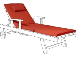 Clearance Beliani Cuscino per sdraio TOSCANA/JAVA/AMANTEA PREMIUM 189 x 58 cm Rosso