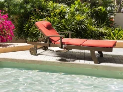 Clearance Beliani Cuscino per sdraio TOSCANA/JAVA/AMANTEA PREMIUM 189 x 58 cm Rosso