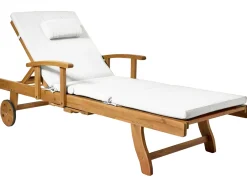 Online Beliani Cuscino per sdraio TOSCANA/JAVA/AMANTEA PREMIUM 189 x 58 cm sporco Bianco