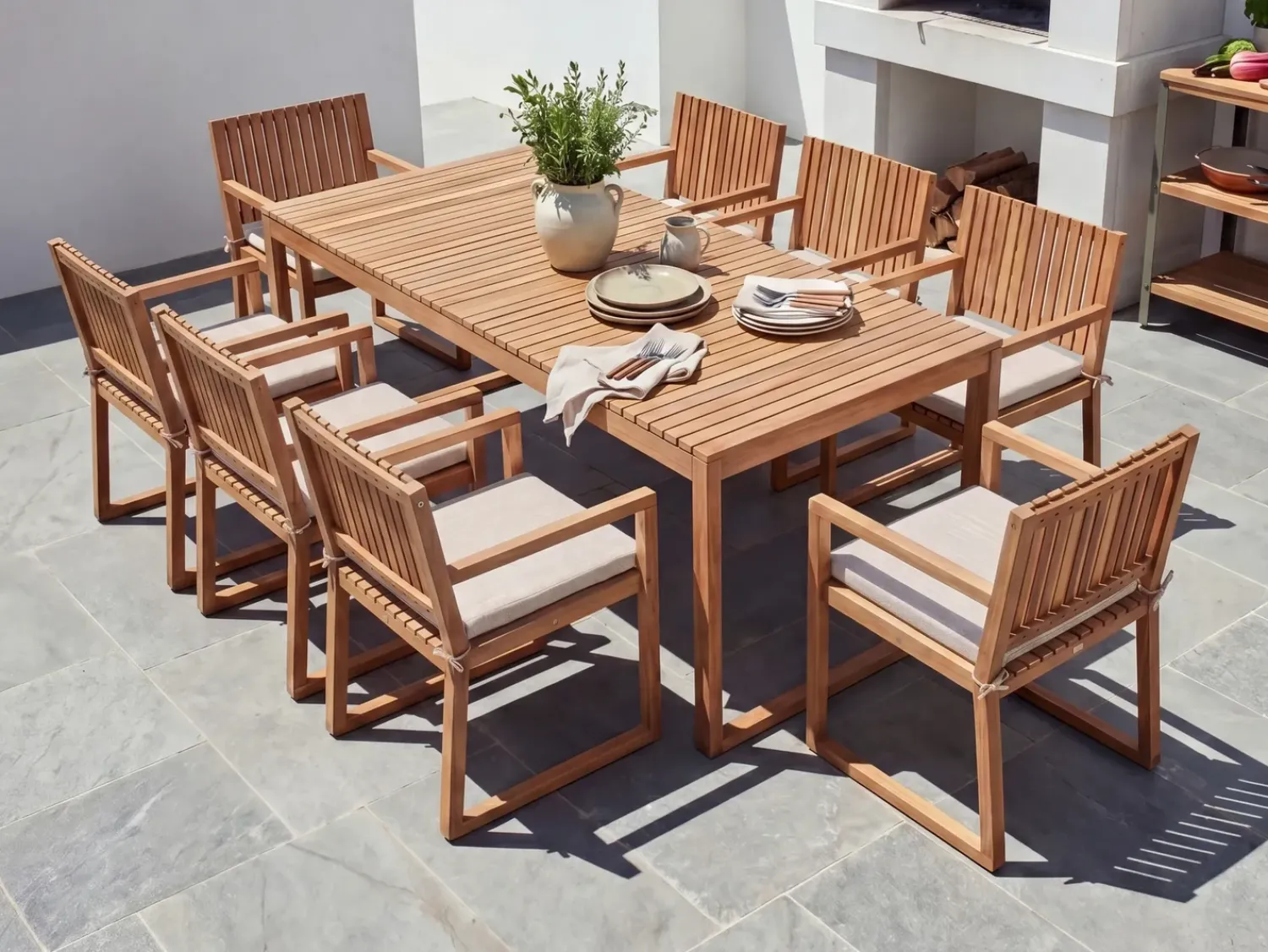 Best Beliani SASSARI PREMIUM 46 x 46 cm chiaro Beige