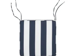 Online Beliani Cuscino per sedia SASSARI 46 x 46 cm Blu marino Bianco Blu
