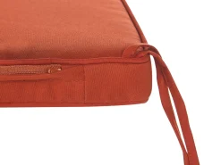 Outlet Beliani Cuscino per sedile a panca SOVANA 45 x 110 cm scuro Rosso