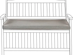 New Beliani Cuscino per sedile a panca SOVANA 108 x 45 cm Grigio