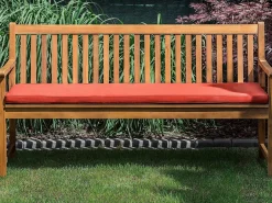 Discount Beliani Cuscino per sedile a panca VIVARA 152 x 54 cm scuro Rosso