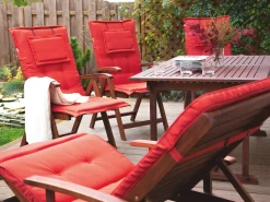 Outlet Beliani Cuscino Schiena/Seduta TOSCANA 50 x 70 cm Rosso