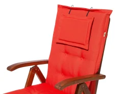 Outlet Beliani Cuscino Schiena/Seduta TOSCANA 50 x 70 cm Rosso