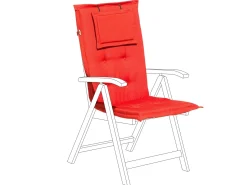 Outlet Beliani Cuscino Schiena/Seduta TOSCANA 50 x 70 cm Rosso