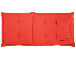 Outlet Beliani Cuscino Schiena/Seduta TOSCANA 50 x 70 cm Rosso