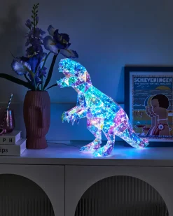 Hot Beliani Decorazione a LED Dinosauro TARJANEX Multicolore