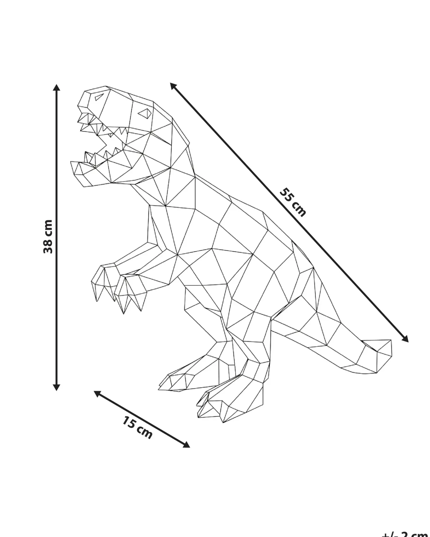 Hot Beliani Decorazione a LED Dinosauro TARJANEX Multicolore