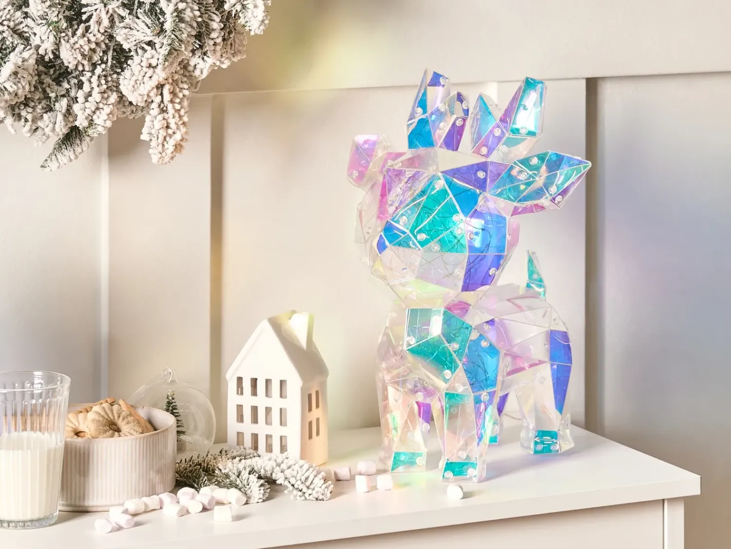 Online Beliani Decorazione a LED PIENI Renna 35 cm Multicolore