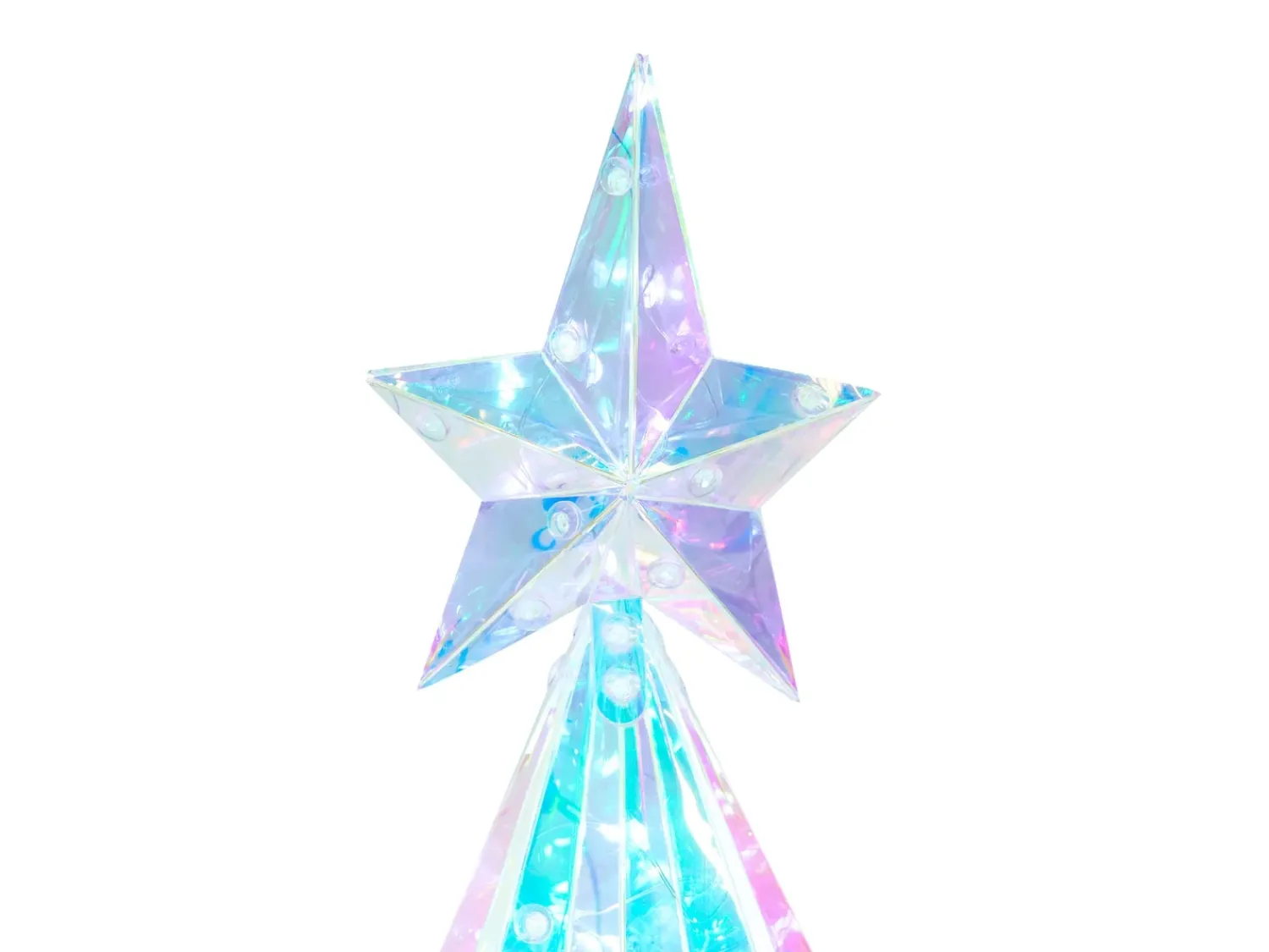 Outlet Beliani Decorazione a LED UNUKA Albero di Natale 40 cm Multicolore