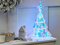 Outlet Beliani Decorazione a LED UNUKA Albero di Natale 40 cm Multicolore