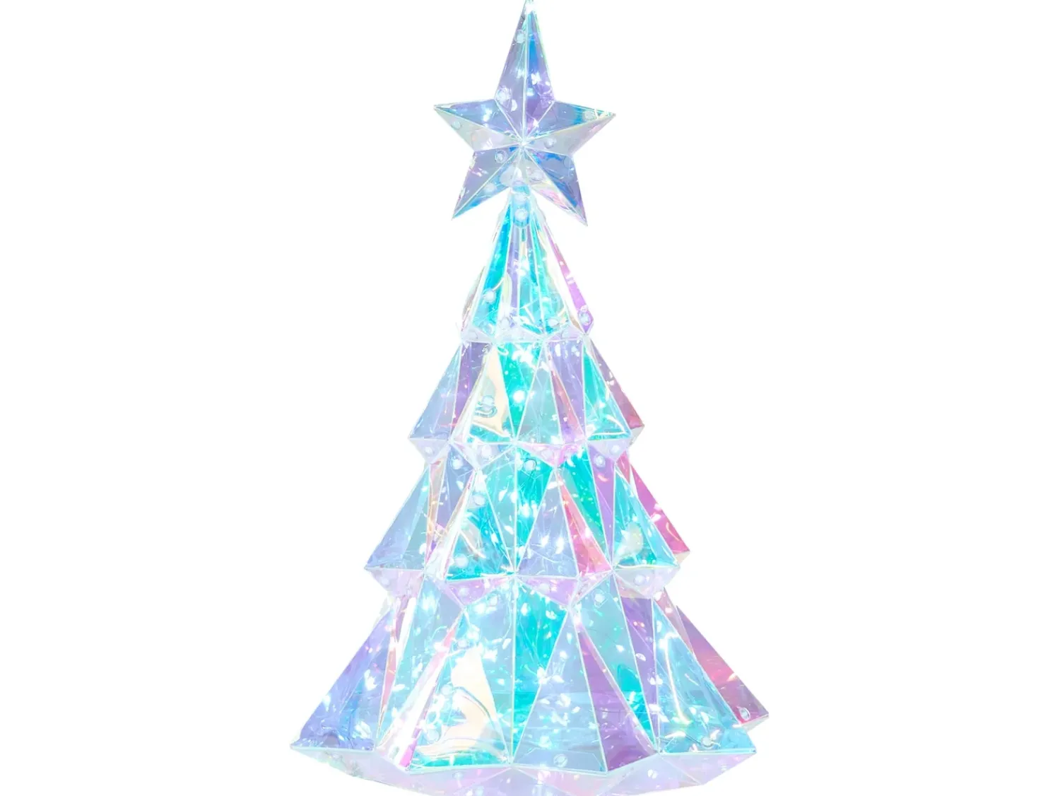 Outlet Beliani Decorazione a LED UNUKA Albero di Natale 40 cm Multicolore