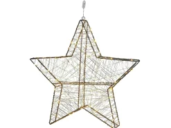 Discount Beliani Decorazione da appendere all'aperto LED KURULA Stella 58 cm Argento