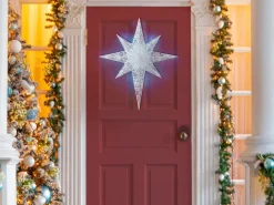 Best Beliani Decorazione da appendere all'aperto LED OSMA Stella 67 cm Bianco
