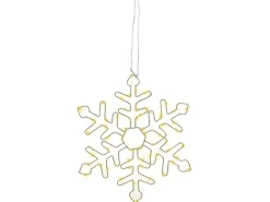 Best Beliani Decorazione da appendere all'aperto LED LOHELA Fiocco di neve 30/39/50 cm Argento