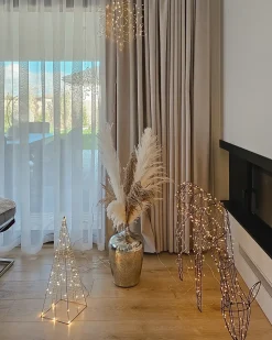 Best Beliani Decorazione da appendere all'aperto LED LOHELA Fiocco di neve 30/39/50 cm Argento