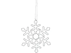 Best Beliani Decorazione da appendere all'aperto LED LOHELA Fiocco di neve 30/39/50 cm Argento